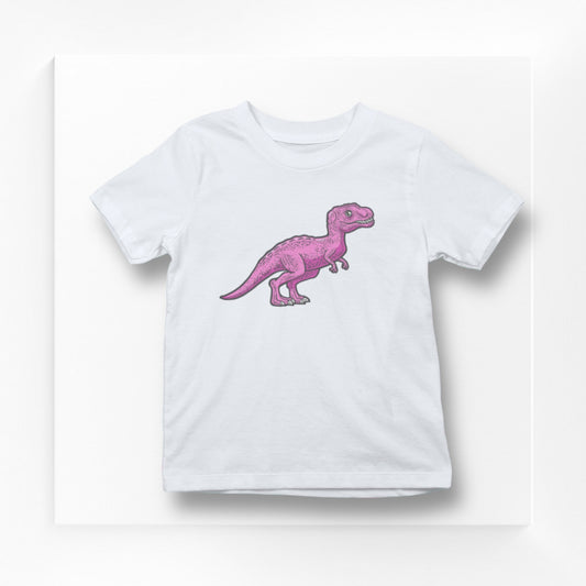 Baby Shirt - Pink Dinosaur