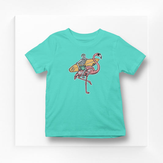 Baby Shirt - Flamingo Surfer